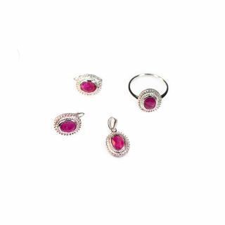 Set din Argint cu Spinel