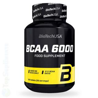 BCAA 6000 100tab. BioTech (aminoacizi, muschi)