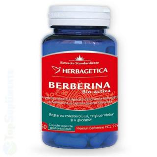 Berberina bio-activa pastile glicemie si colesterol Herbagetica