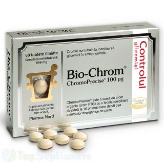 Bio Chrom supliment crom glicemie colesterol PharmaNord 60cp