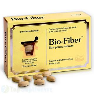 Bio Fiber fibre dietetice alimentare digestie PharmaNord 60cps