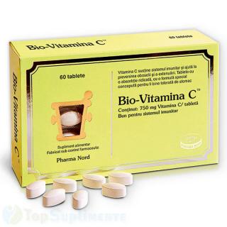 Bio Vitamina C antioxidant imunitate PharmaNord 60cps.