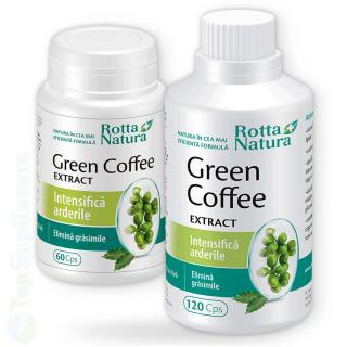 Cafea verde capsule arzator de grasimi si diabet Rotta Natura