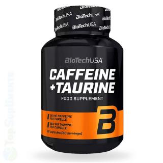 Cafeina si Taurina pastile energie si performanta BioTech 60cps