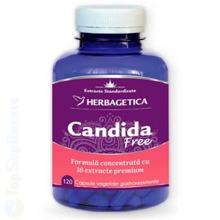 Candida Free pastile imunitate, candida Herbagetica 30-120cps