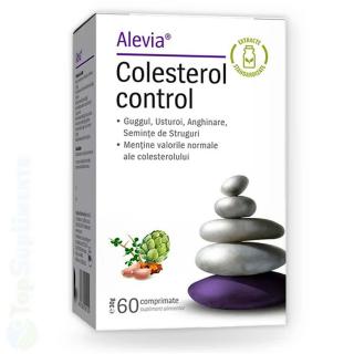 Colesterol Control pastile colesterol si trigliceride Alevia 60cps