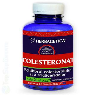 Colesteronat pastile colesterol si trigliceride Herbagetica 120cp