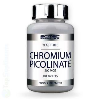 Crom Picolinat 100 tablete glicemie, insulina, metabolism Scitec