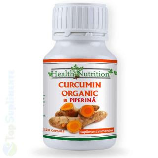 Curcumin si piperina turmeric Health Nutrition 120cps