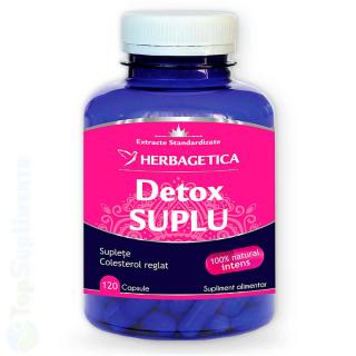 Detox Suplu pastile de slabit si detoxifiant Herbagetica 120cps