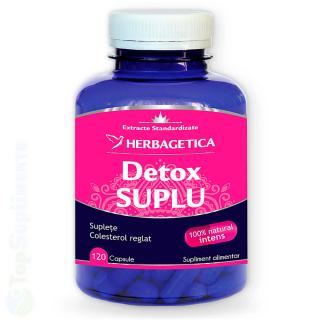 Detox Suplu pastile de slabit si detoxifiere Herbagetica 120cps
