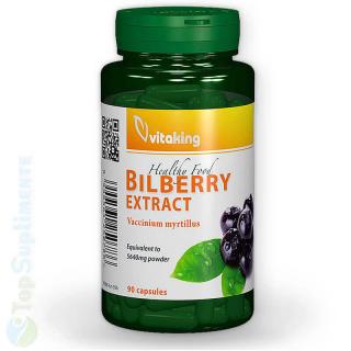 Extract de afine negre Bilberry antioxidant Vitaking 90cps