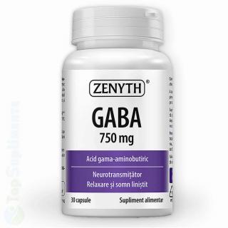 GABA 750mg pastile stres, relaxare si somn Zenyth 30cps