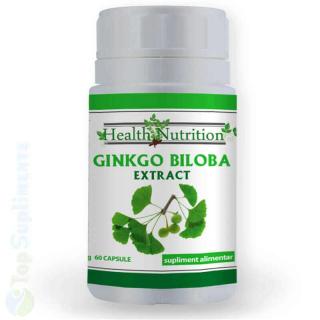 Ginkgo Biloba pastile memorie antistres Health Nutrition 60cps