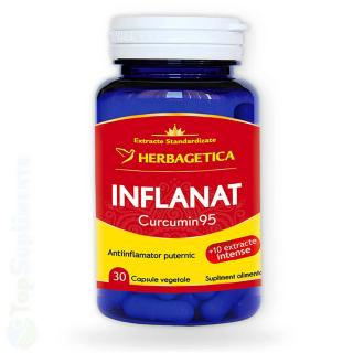 Inflanat Curcumin 95 antiinflamator si antioxidant Herbagetica