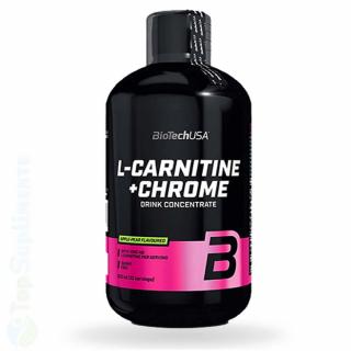 L Carnitina lichida si Chrome arzator de grasimi BioTech 500ml