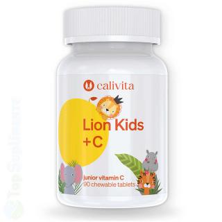 Lion Kids +C vitamina C copii Calivita 90tab masticabile