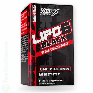 Lipo 6 Black Ultra Concentrat arzator de grasimi Nutrex 60 cps