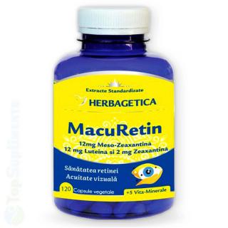 MacuRetin supliment pastile ochi, vedere, retina Herbagetica