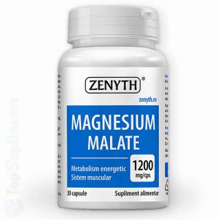 Magneziu Malat pastile energie si muschi Zenyth 30 capsule
