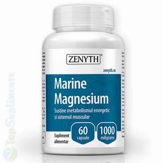Magneziu Marin 1000mg. 60cps. Zenyth (oase, muschi, nervi)
