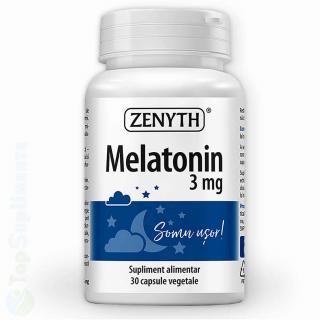 Melatonina 3mg pastile de somn si dormit Zenyth 30 capsule