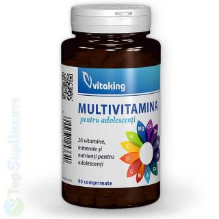 Multivitamine si minerale adolescenti, tineri Vitaking 90cp