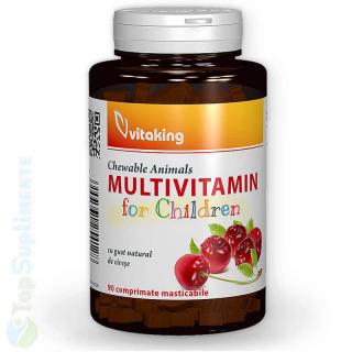 Multivitamine si minerale copii 4, 5, 6 ani Vitaking 90tab