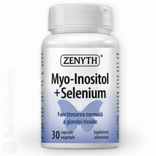 Myo-inositol + Seleniu supliment pastile glanda tiroida Zenyth