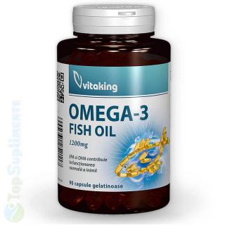 Omega 3 Forte ulei de peste capsule Vitaking 90cps