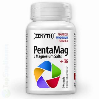 PentaMag 5 saruri de magneziu cu Vitamina B6 capsule Zenyth