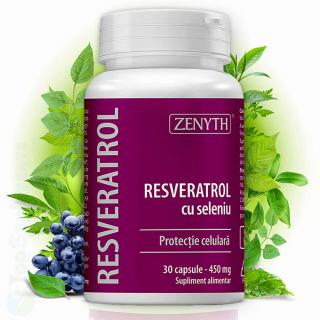 Resveratrol cu Seleniu supliment antioxidanti pastile Zenyth
