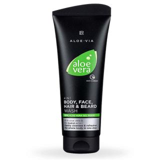 Sampon barbati pentru par, barba, fata, corp Aloe Vera LR 250ml