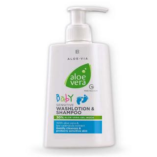 Sampon pentru par si corp bebelusi Aloe Vera Baby LR 250ml