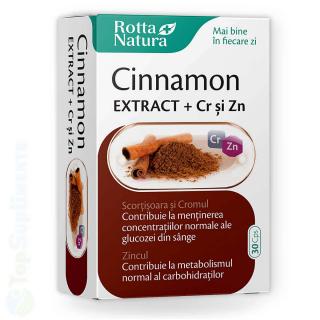Scortisoara Crom Zinc 30 tablete glucoza in sange Rotta Natura