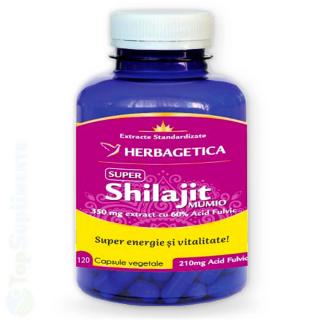 Shilajit Mumio pastile imunitate si energie Herbagetica
