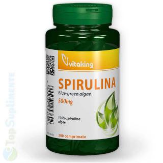Spirulina 200tab. Vitaking (nutrienti, fier, clorofila)