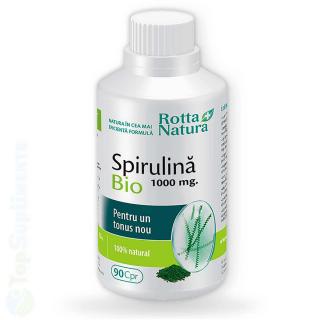 Spirulina bio pastile energie si detoxifiere Rotta Natura 90cps