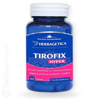 Tirofix Hyper pastile hipertiroidism glanda tirioda Herbagetica