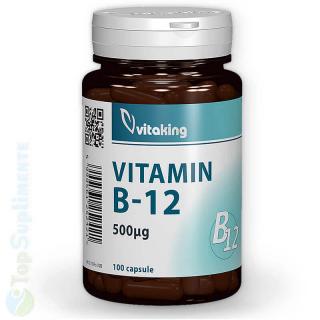 Vitamina B12 cianocobalamina pastile sistem nervos Vitaking