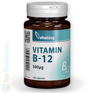 Vitamina B12 cobalamina memorie si nervi Vitaking 100cps