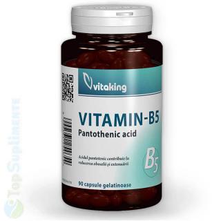 Vitamina B5 acid pantotenic pastile energie si stres Vitaking