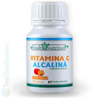 Vitamina C alcalina 120cps. Health Nutrition (imunitate, crestere)