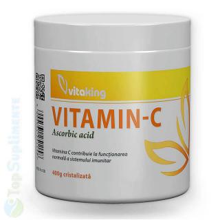 Vitamina C cristalizata 400gr. Vitaking (imunitate, crestere)