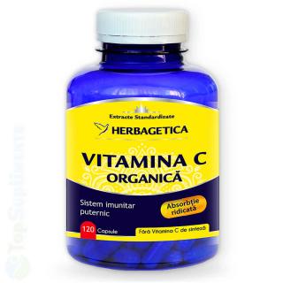 Vitamina C Organica 120cps. Herbagetica (imunitate, articulatii)