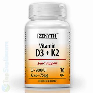 Vitamina D3 + K2 pastile imunitate, oase Zenyth 30 capsule