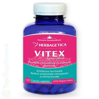 Vitex pentru progesteron si fertilitate Herbagetica 120cps