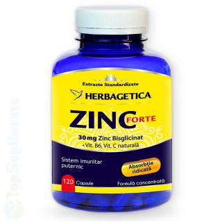 Zinc Forte pastile imunitate si oboseala Herbagetica 60-120cp