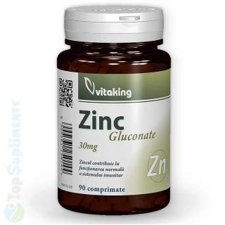 Zinc gluconat 90tab. Vitaking (muschi, imunitate, fertilitate)