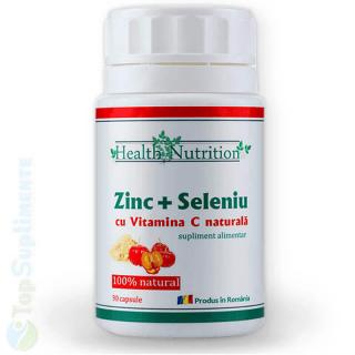 Zinc, Seleniu si Vitamina C 90cps. (imunitate, oase, muschi)